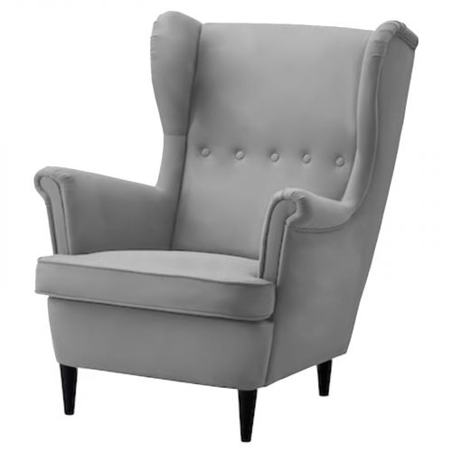 Chair king Velvet with Two Wings from In House, Gray, E3 | In House