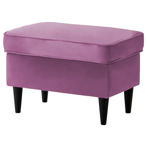 Chair Footstool Velvet From In House with Elegant Design, Light Purple, E3 | In House