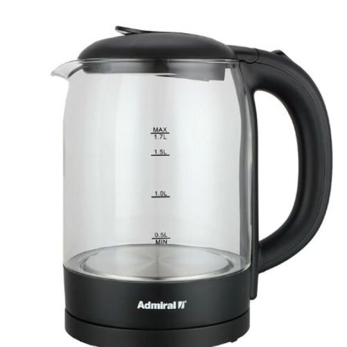 Electric Kettle - 1.7 L - 2200 W - Clear - Admiral