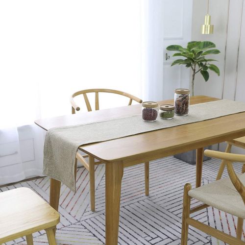 Table Runner Heat Resistant Dining Table Place Runner For Dining Table Party  30*180 CM - رمادي باهت