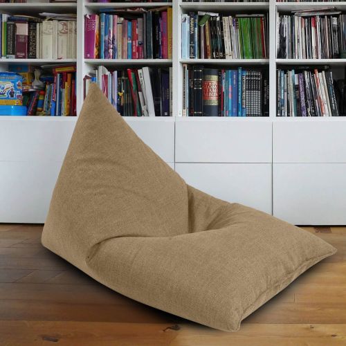 Youri | Linen Bean Bag Chair, Small, Beige, In House