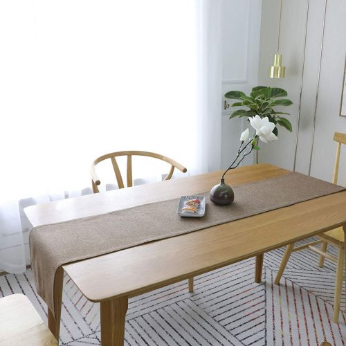 Table Runner Heat Resistant Dining Table Place Runner For Dining Table Party  30*180 CM - بني