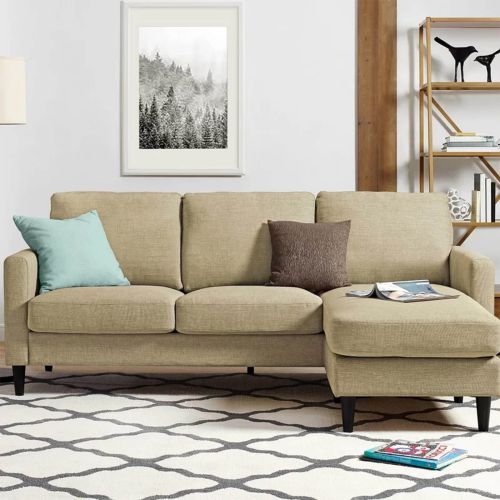 Gima L-Shaped Corner Sofa - Beige