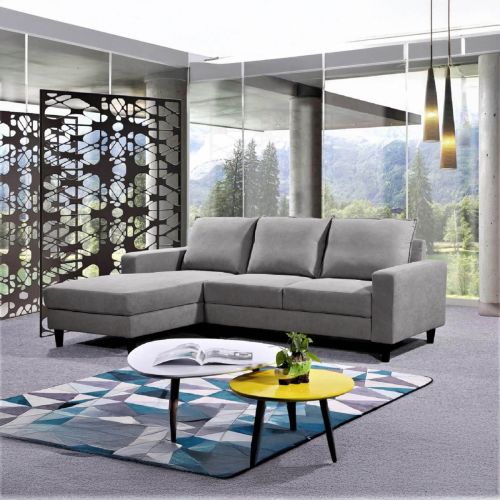 Judy L-Shaped Corner Sofa - Gray
