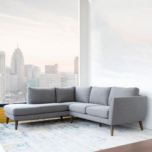 Windell L-Shaped Corner Sofa - Gray
