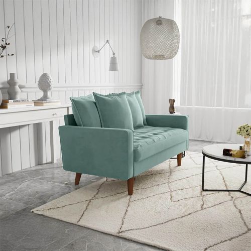 Darina 2-Seater Sofa - Sky Blue