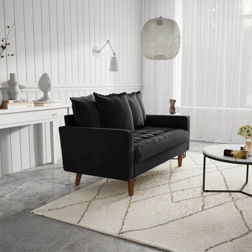 Daren 2-Seater Sofa - Black