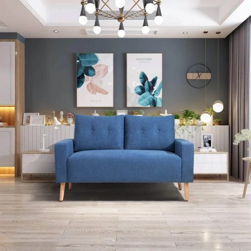 Mirna 2-Seater Sofa - Navy