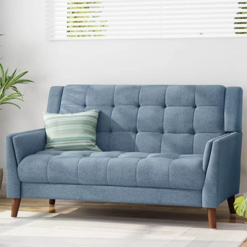 Rinas 2-Seater Sofa - Sky Blue