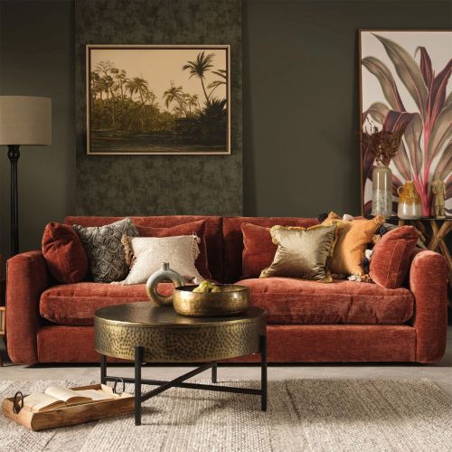 Rita 3-Seater Sofa - Red