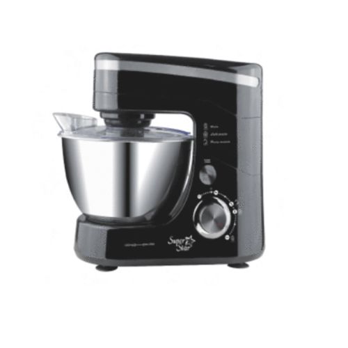 Electric Mixer - 4.5 L - 500 W - Black & Silver - Super Star