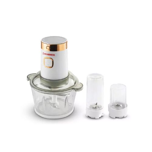 Grinder and Blender 3-in-1 - 2 L - 300 W - White & Gold - Hommer