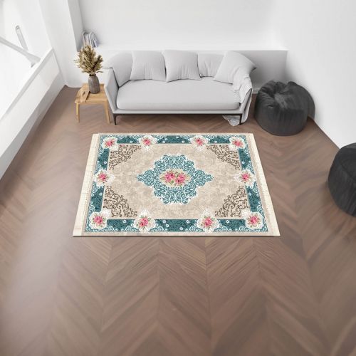 Catherine | Luxurious Rectangular Decorative Carpet, Multicolour, 245x160 cm