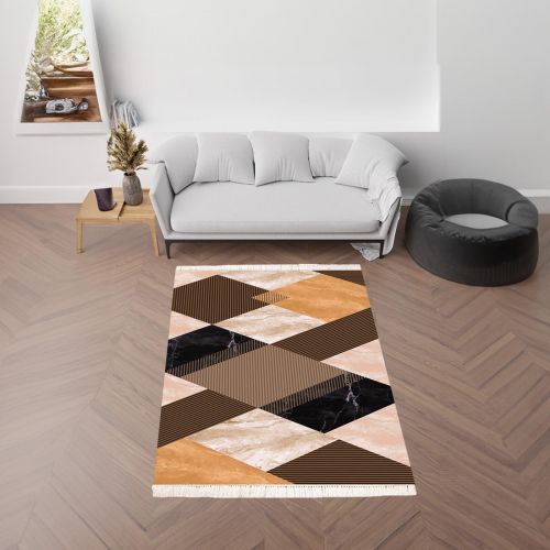 Larry | Luxurious Rectangular Decorative Carpet, Multicolour, 160x120 cm