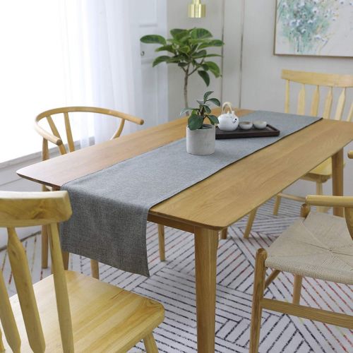 Table Runner Heat Resistant Dining Table Place Runner For Dining Table Party  30*180 CM - رمادي فاتح