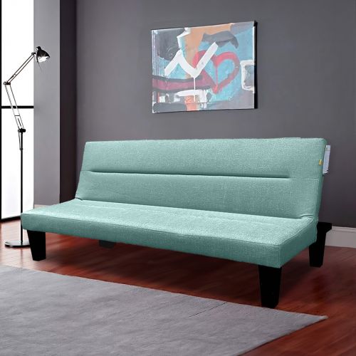 Asil 2 In 1 Sofabed Velvet Upholstered - Light Turquoise