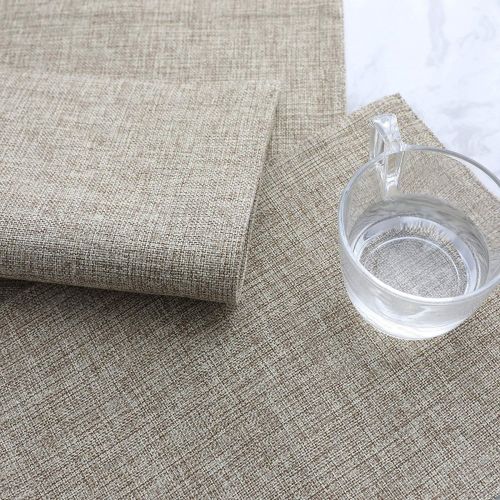 Tabelmats/Placemats Pack Of 4 Heat Resistant Dish Dining Table Place Mats For Kitchen Table 30*45 CM - بيج