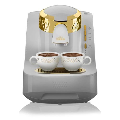 Turkish Coffee Maker - 800 ml - 710 W - White & Gold - Arzum Okka