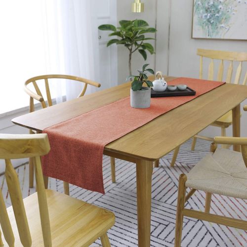 Table Runner Heat Resistant Dining Table Place Runner For Dining Table Party  30*180 CM - برتقالي