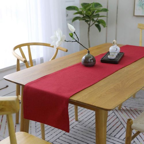Table Runner Heat Resistant Dining Table Place Runner For Dining Table Party  30*180 CM - أحمر