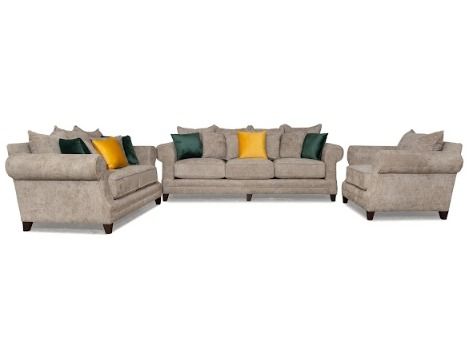 California Sofa Set (3) pieces, Chanel fabric (2003)
