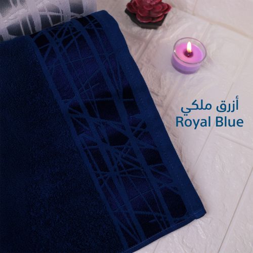 Super Absorbent Bath Towel Made of 100% Egyptian Cotton, Royal Blue