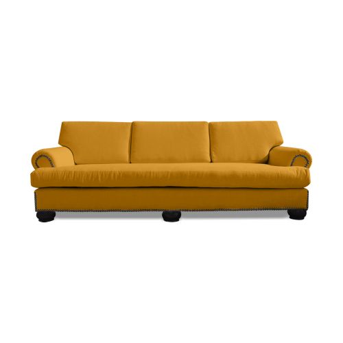 Regal In House Modern Linen Upholstered, Big Size, Triple Sofa - 202 Cm - جَمَلي