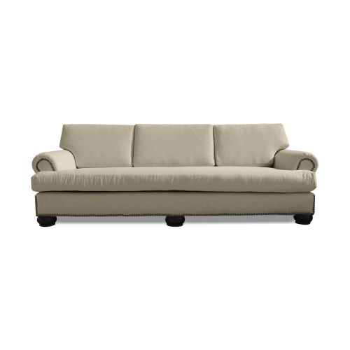 Regal In House Modern Linen Upholstered, Big Size, Triple Sofa - 202 Cm - رمادي فاتح 1711