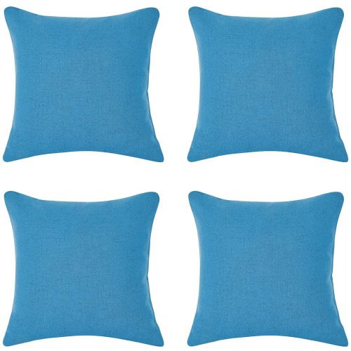 Regal In House Soft Linen Decorative Solid Filled Cushion Set Of 4 Pieces - 45*45
