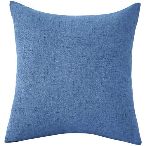 Regal In House Soft Linen Decorative Solid Filled Cushion - 40*40 - Crnyon Blue
