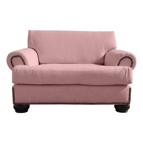 Regal In House Modern Velvet Upholstered Single Sofa - 82 Cm - زهري