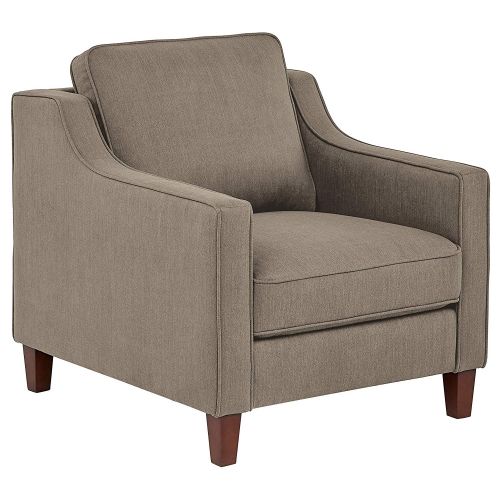 Regal In House Blaine Modern Upholstered Living Room Accent Chair - 82 centimeter - رمادي فاتح