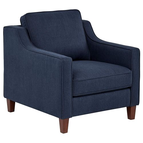Regal In House Blaine Modern Upholstered Living Room Accent Chair - 82 centimeter - أزرق غامق
