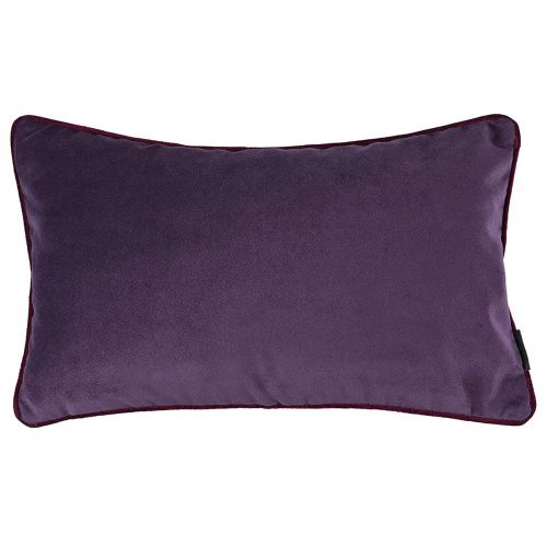 Regal In House Velvet Plain Matt Decorative Cushion Poly Filled 50x30 cm - Black