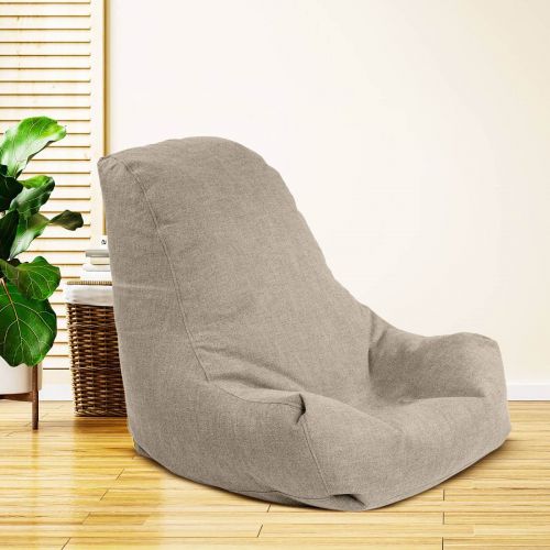 Pascal | Linen Bean Bag Chair, Medium, Light Beige, In House