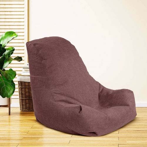 Pascal | Linen Bean Bag Chair, Small, Dark Pink, In House