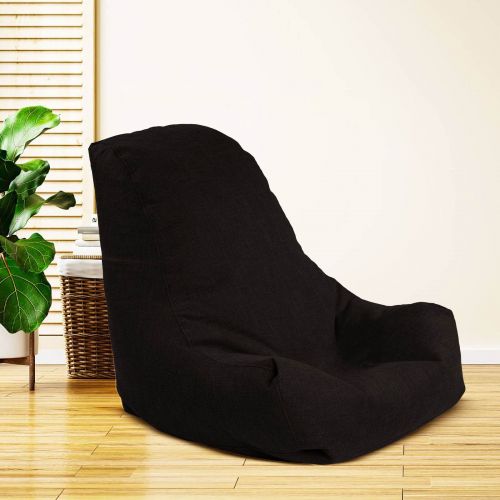 Pascal | Linen Bean Bag Chair, Medium, Dark Brown, In House