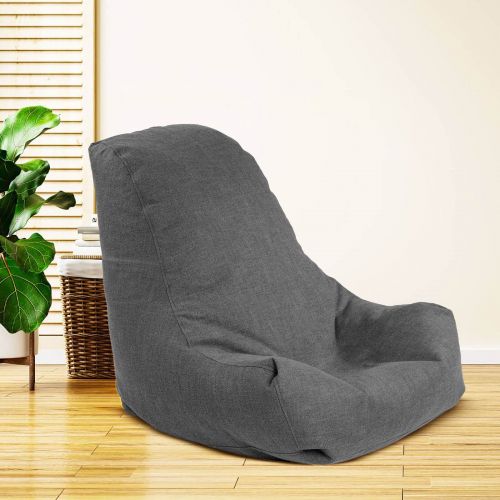Pascal | Linen Bean Bag Chair, Medium, Light Gray, In House