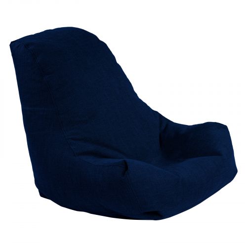 Pascal | Linen Bean Bag Chair, Medium, Dark Blue, In House