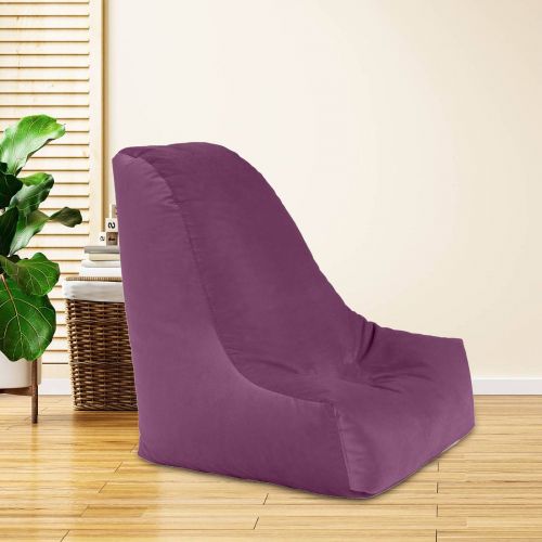 Harvey | Velvet Bean Bag Chair, Small, Light Purple, In House