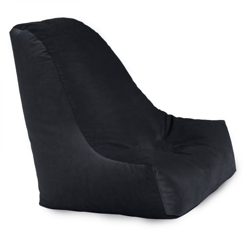 Harvey | Velvet Bean Bag Chair, Large, Dark Gray, In House