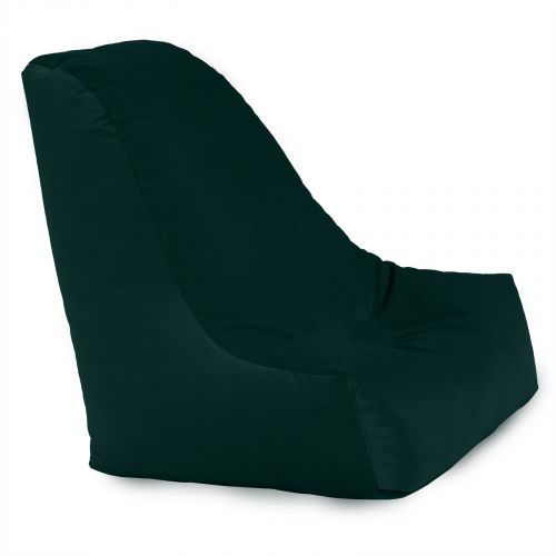 Harvey | Velvet Bean Bag Chair, Large, Dark Green, In House