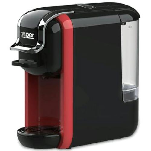 Capsule & Coffee Bean Coffee Maker - 650 ml - 1450 W - Red - Xper