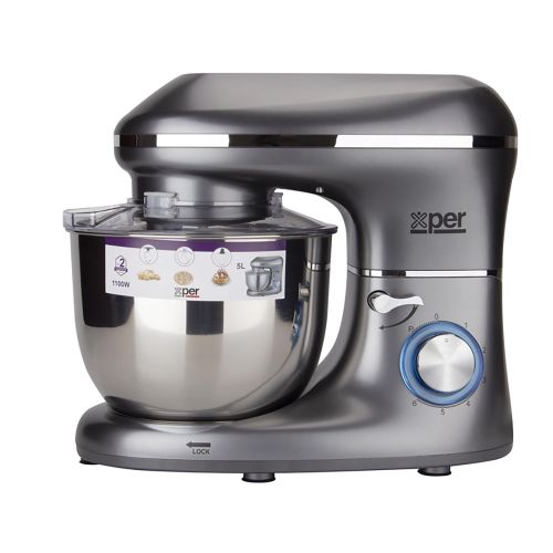 Mixer - 5 L - 1100 W - Silver - Xper