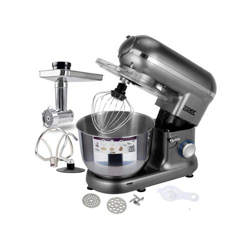 Mixer with Meat Grinder - 4.5 L - 1100 W - Silver - Xper